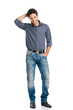 Smiling guy full length