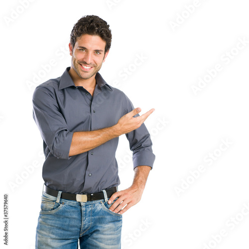Photo: Proud man display your text Proud man display your text