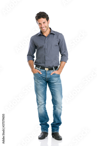 Photo: Smiling guy full length Smiling guy full length