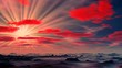 Sunset on a fantastic planet.