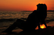 red, sky, sea, sex, man, hug