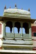 Balcony at the green gate at Pritam Niwas Chowk
