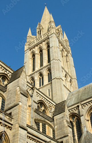 Photo: Truro Cathedral tower, Cornwall UK. Truro Cathedral tower, Cornwall UK.