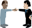 Billy and Anthony firm handshake-no outline Billy and Anthony firm handshake-no outline