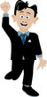 Billy fist high for success-no outline Billy fist high for success-no outline