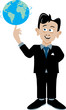 Billy spinning world on finger-no outline Billy spinning world on finger-no outline