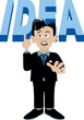 Billy with big idea-no outline Billy with big idea-no outline