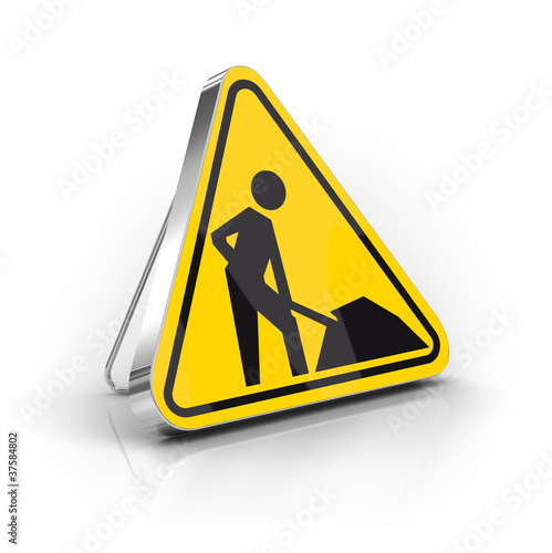 Illustration : panneau chantier panneau chantier
