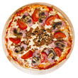 pizza with ham