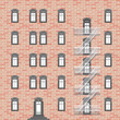 house with emergency ladder