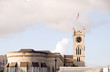 Parliament building Gothic architecture flag Bridgetown Barbados