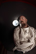 Man in a straitjacket