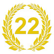 Lorbeerkranz Gold - 22