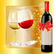 alkoholische getränke - rotwein und weißwein