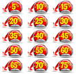 Set of Sale Stickers