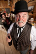 Drunk Man in an Old West Saloon