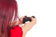 Foto: Frau spielt Videogame Frau spielt Videogame