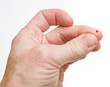 Pricked Finger for Blood Glucose Test