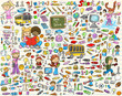 Learning School Vector Illustration Set