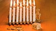 Timelapse - Hanukkah Candles Burning