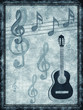 Abstract background with a guitar Abstract background with a guitar