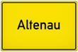 Ortseingangsschild der Stadt Altenau