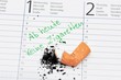 Vorsatz keine Zigaretten ab Neujahr