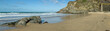 Great Western beach panorama Newquay Cornwall UK.