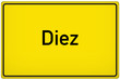 Ortseingangsschild der Stadt Diez