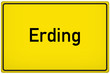 Ortseingangsschild der Stadt Erding