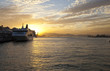 Cruse Ship Parked in Hong Kong Harbor