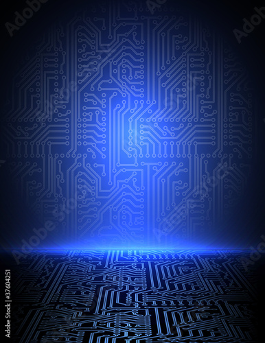 Vector: Vector blue electronic background. eps10 Vector blue electronic background. eps10