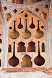 Wall's oriental ornaments of  Ali Qapu Palace, Esfahan, Iran