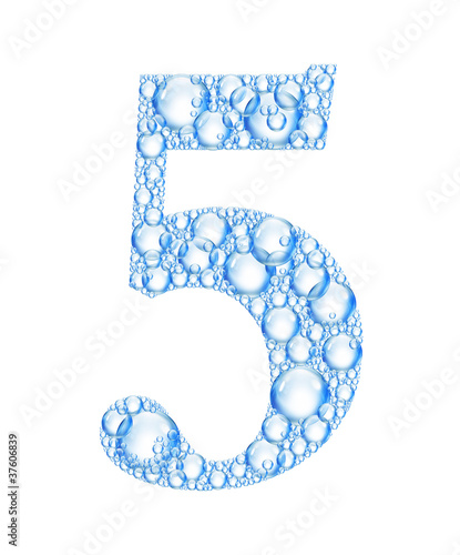 Illustration: bubble number 5 bubble number 5