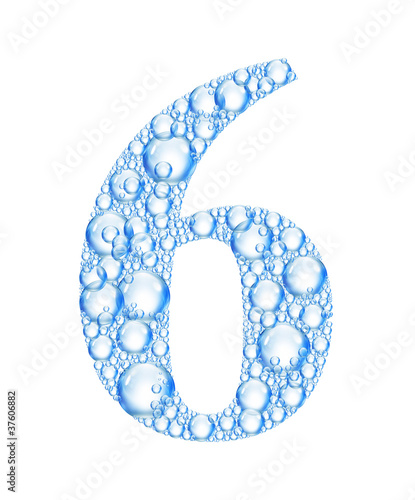 Illustration: bubble number 6 bubble number 6