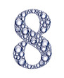 number eight bubbles