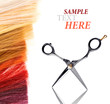 dyed locks of hair