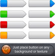 High-detailed modern buttons.
