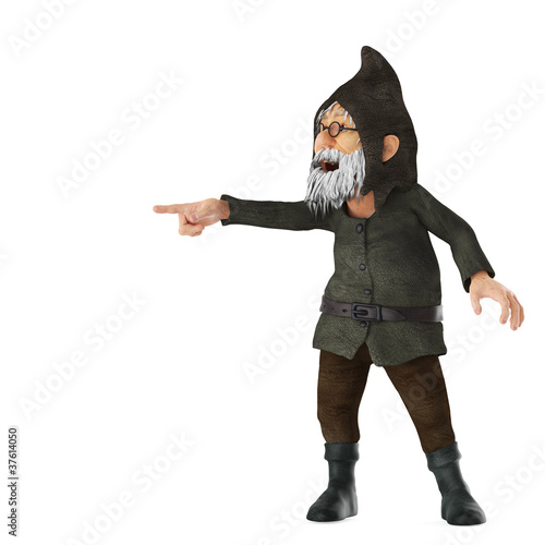 gnome pointing