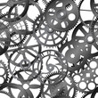 Seamless vector texture - watch gears
