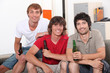 roommates drinking beer
