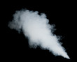 white smoke on black