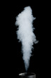 white smoke on black