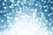 Blue defocused lights winter background