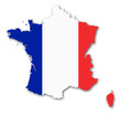 Illustration: frankreich karte fahne schatten france map frankreich karte fahne schatten france map
