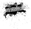 Vektor: Ink tire track Ink tire track