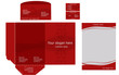 Set of corporate identity templates, business style, red Set of corporate identity templates, business style, red