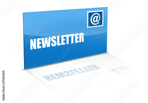 Illustration: Newsletter mit at zeichen Newsletter mit at zeichen
