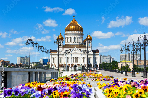 Photo: The Cathedral of Christ the Savior in Moscow, Russia The Cathedral of Christ the Savior in Moscow, Russia