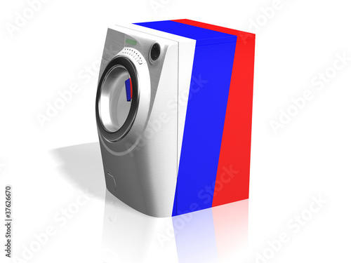 Illustration: washing machine RUSSIA washing machine RUSSIA